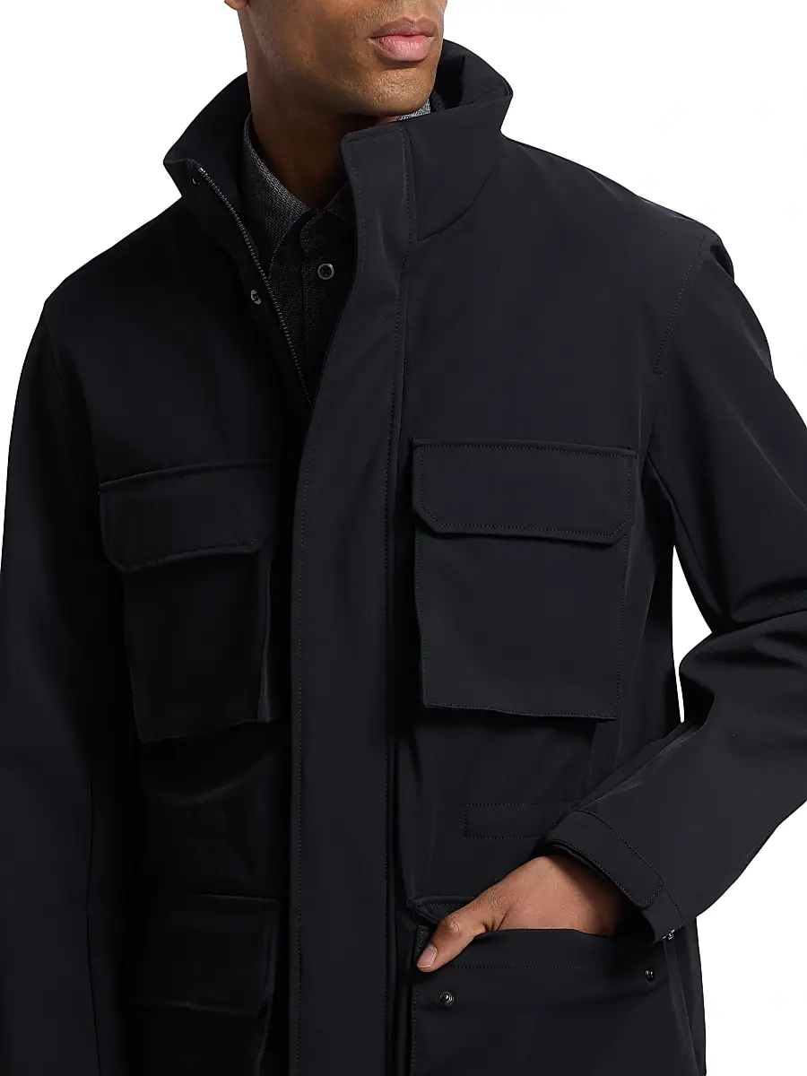 Emporio Armani Men's Nylon Parka Jacket | Thumbnail 7