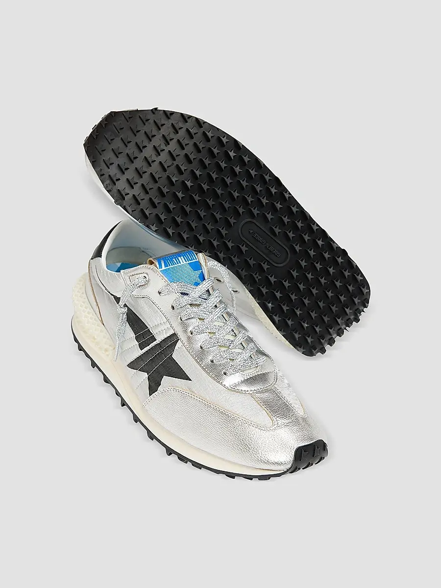Golden Goose Men's Men's Marathon Nylon & Leather Low-Top Sneakers | Thumbnail 5 Golden Goose Men's Men's Marathon Nylon & Leather Low-Top Sneakers | Thumbnail 5