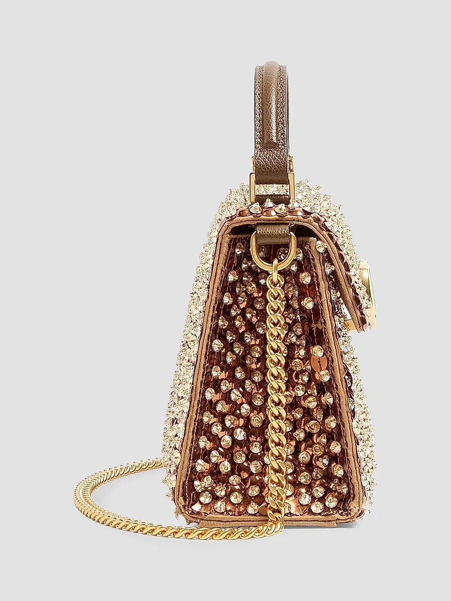 Valentino Women's V-Sling Embroidered Mini Top Handle Handbag | Thumbnail 3 Valentino Women's V-Sling Embroidered Mini Top Handle Handbag | Thumbnail 3