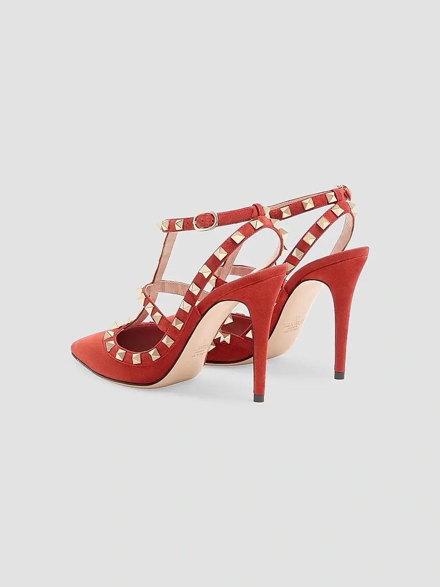Valentino Women's Rockstud 100MM Suede Pumps | Thumbnail 3 Valentino Women's Rockstud 100MM Suede Pumps | Thumbnail 3