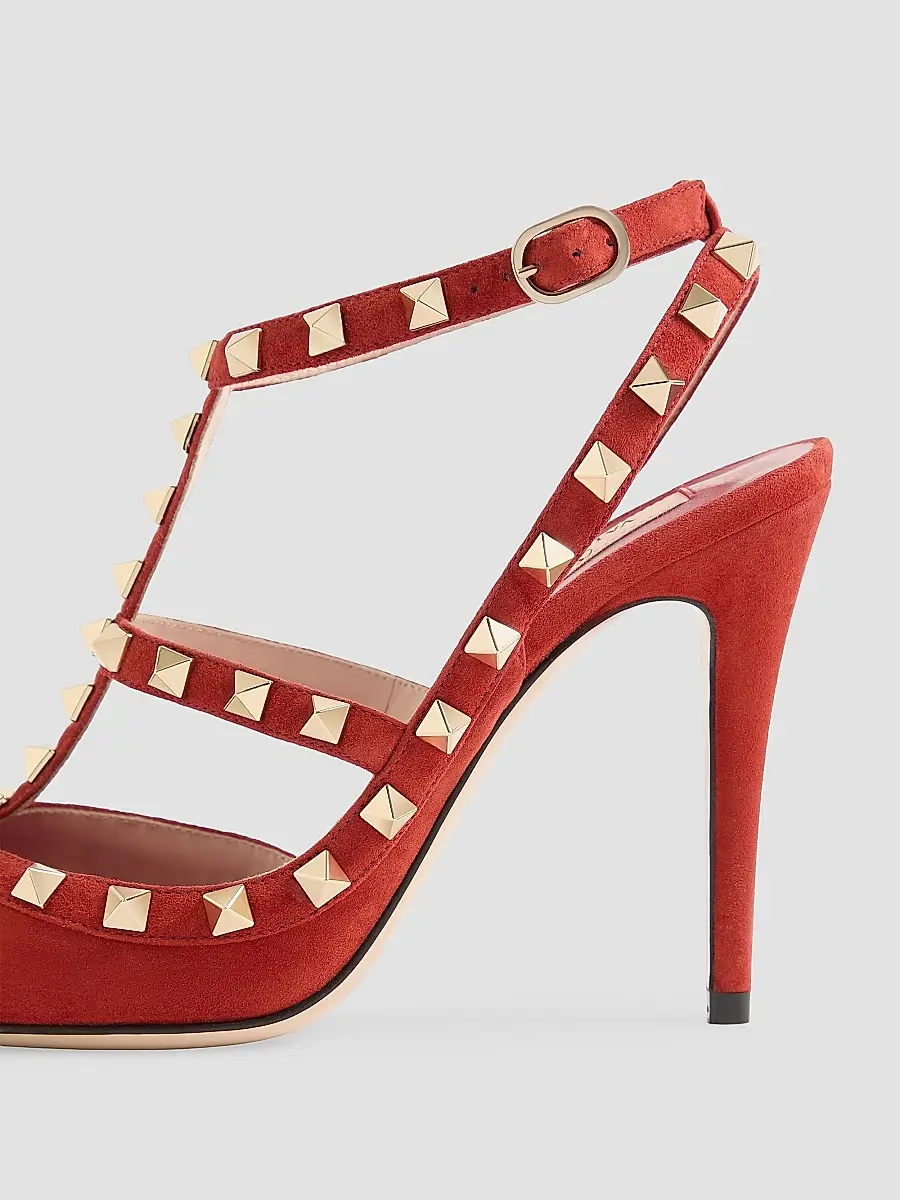 Valentino Women's Rockstud 100MM Suede Pumps | Thumbnail 6 Valentino Women's Rockstud 100MM Suede Pumps | Thumbnail 6