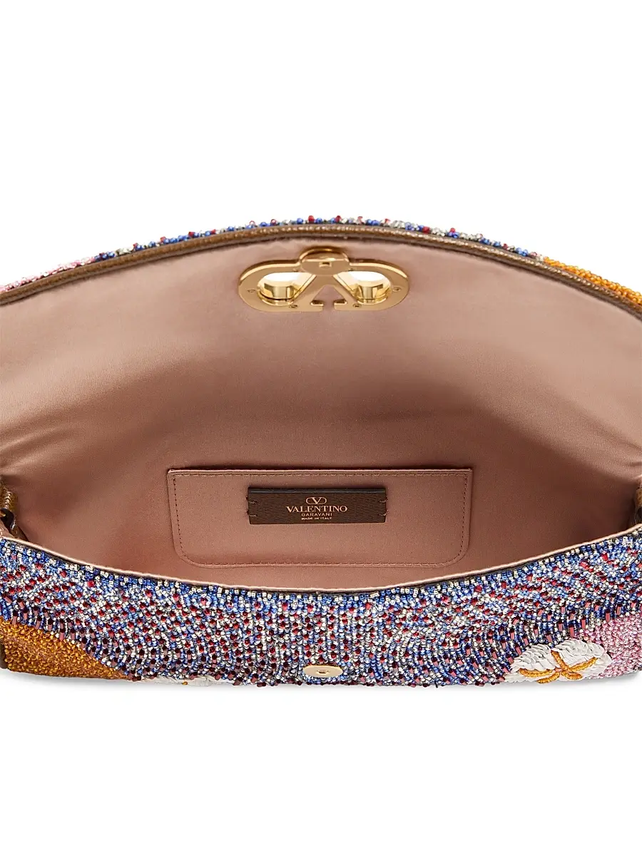 Valentino Garavani Women's Devain Small Embroidered Shoulder Bag | Thumbnail 5