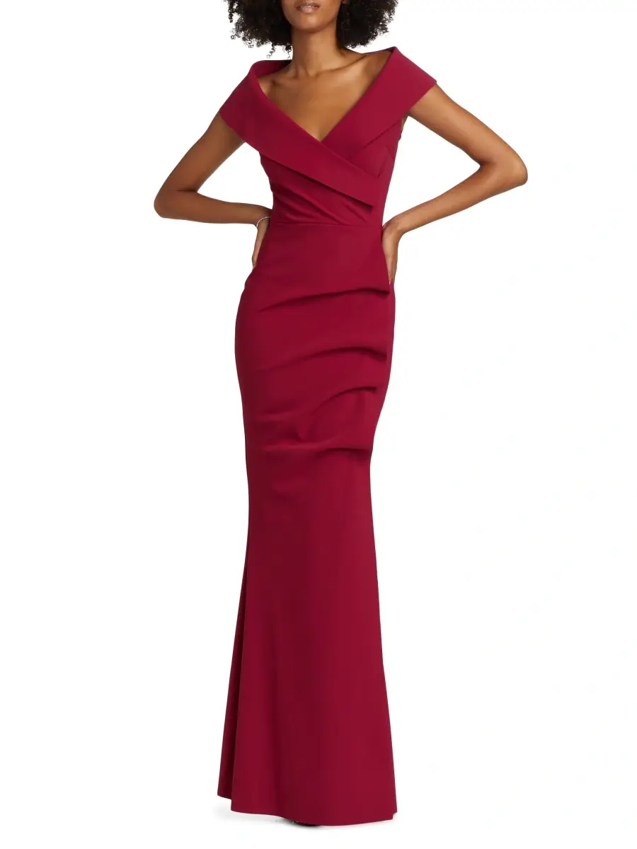 Chiara Boni La Petite Robe Women's Cocoon Collar Trumpet Gown | Thumbnail 2 Chiara Boni La Petite Robe Women's Cocoon Collar Trumpet Gown | Thumbnail 2
