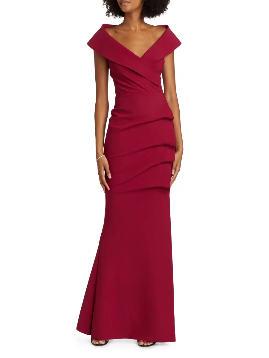 Chiara Boni La Petite Robe Women's Cocoon Collar Trumpet Gown | Thumbnail 3 Chiara Boni La Petite Robe Women's Cocoon Collar Trumpet Gown | Thumbnail 3