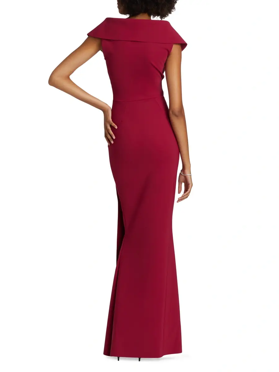Chiara Boni La Petite Robe Women's Cocoon Collar Trumpet Gown | Thumbnail 5 Chiara Boni La Petite Robe Women's Cocoon Collar Trumpet Gown | Thumbnail 5