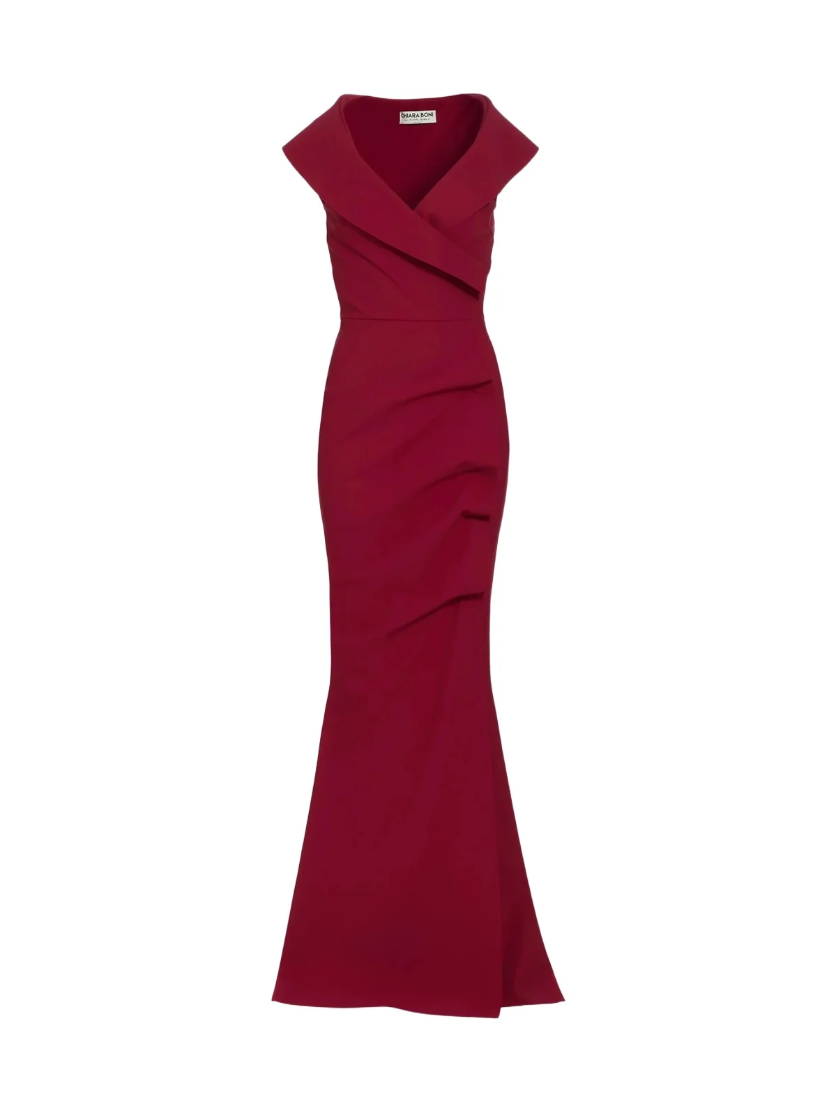 Women's Cocoon Collar Trumpet Gown