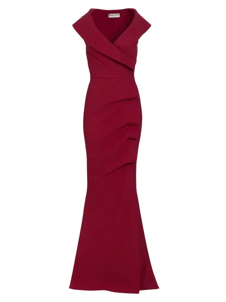 Chiara Boni La Petite Robe Women's Cocoon Collar Trumpet Gown