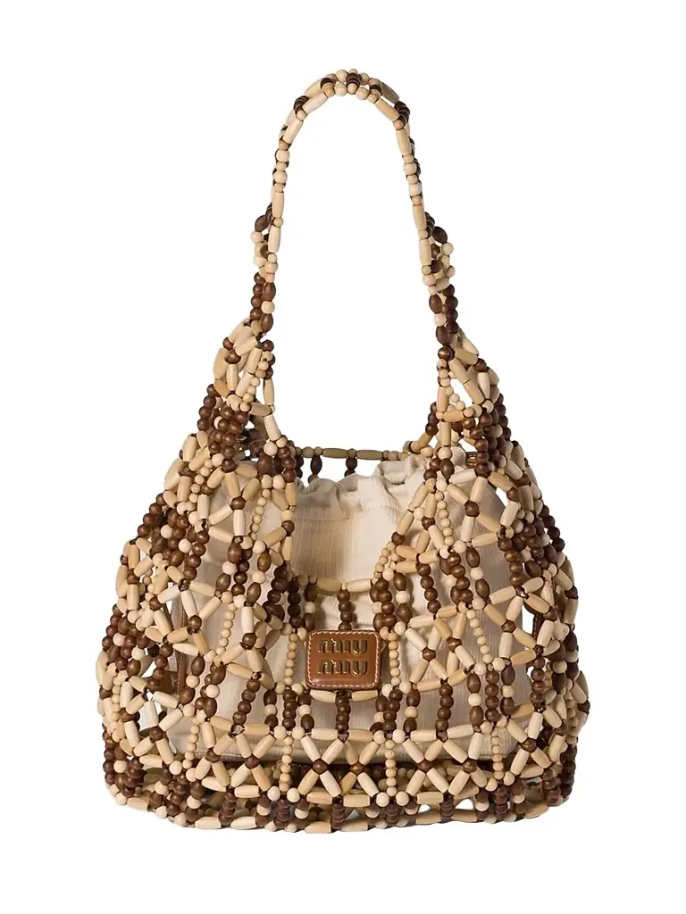Miu Miu Women's Mesh Hobo Bag | Image 1 Miu Miu Women's Mesh Hobo Bag | Image 1