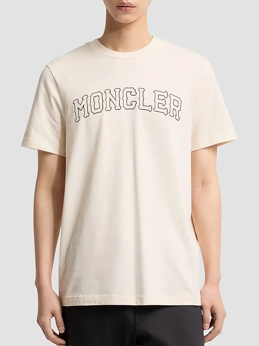Moncler Men's Crewneck T-Shirt in Cotton | Thumbnail 2 Moncler Men's Crewneck T-Shirt in Cotton | Thumbnail 2