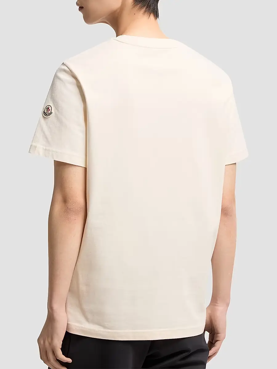 Moncler Men's Crewneck T-Shirt in Cotton | Thumbnail 3 Moncler Men's Crewneck T-Shirt in Cotton | Thumbnail 3