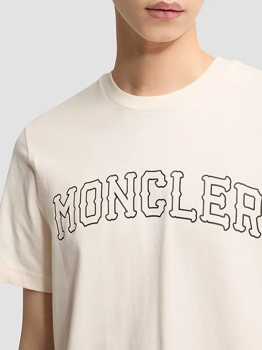 Moncler Men's Crewneck T-Shirt in Cotton | Thumbnail 4 Moncler Men's Crewneck T-Shirt in Cotton | Thumbnail 4