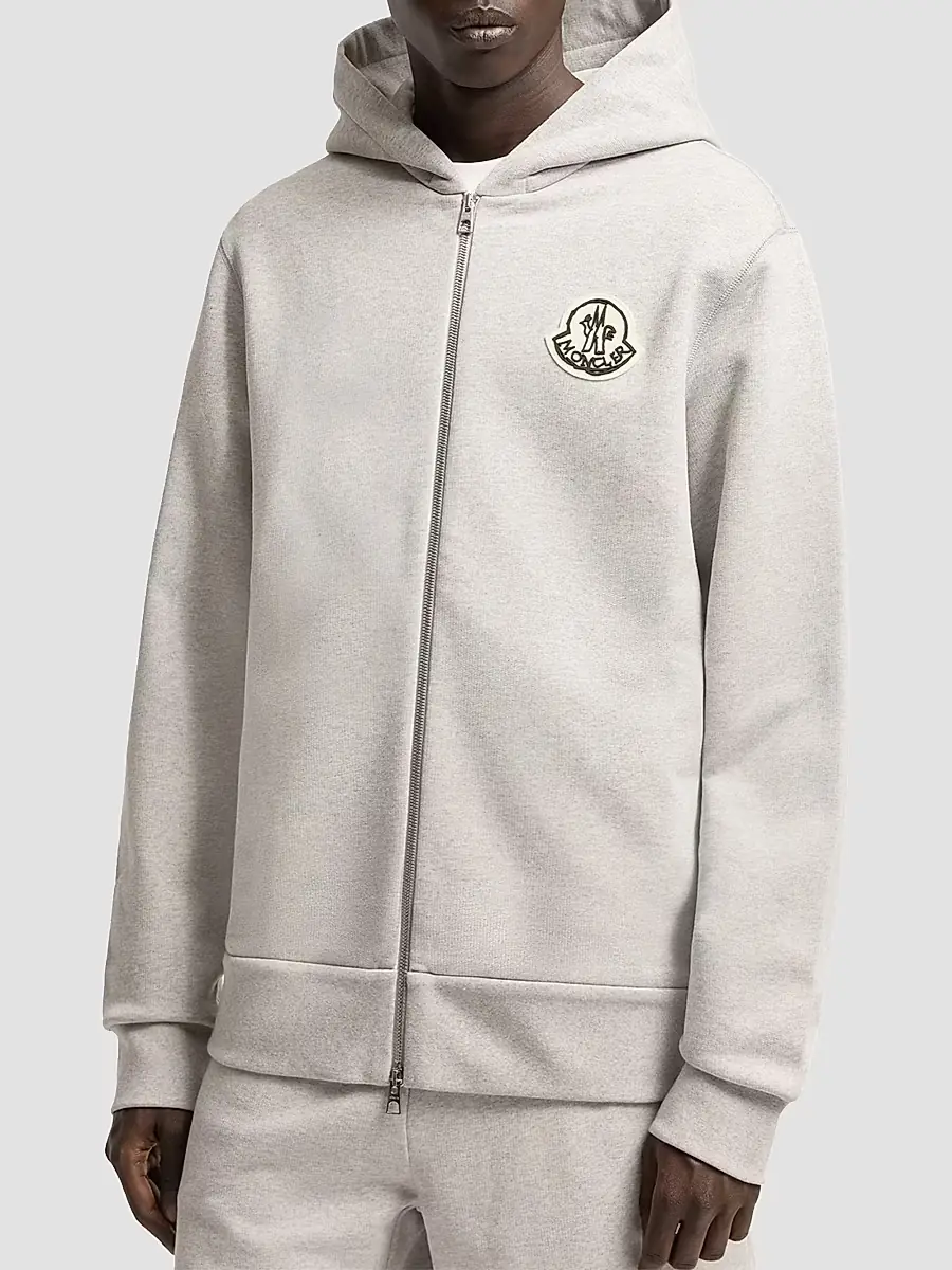 Moncler Men's Hoodie in Cotton | Thumbnail 2 Moncler Men's Hoodie in Cotton | Thumbnail 2