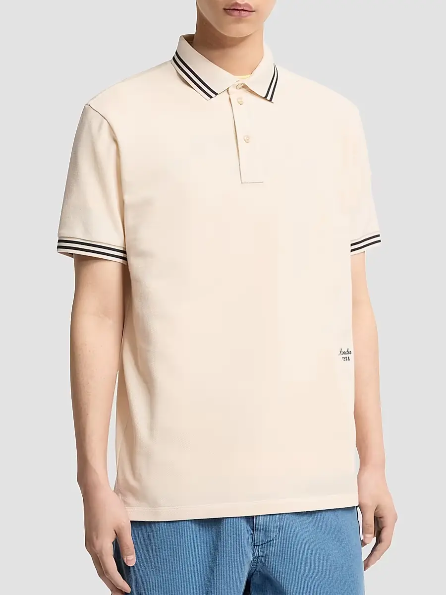 Moncler Men's Polo Shirt in Cotton Piquet | Thumbnail 2 Moncler Men's Polo Shirt in Cotton Piquet | Thumbnail 2