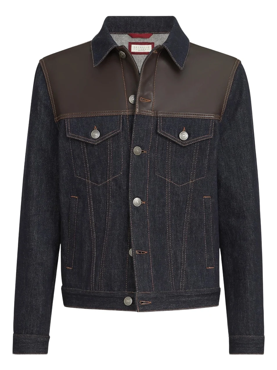 Brunello Cucinelli Men's Paneled No-Fade Denim Four-Pocket Jacket