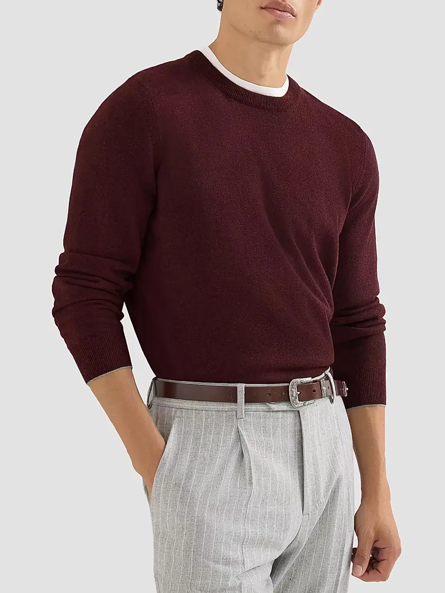 Brunello Cucinelli Men's Cashmere Sweater | Thumbnail 4