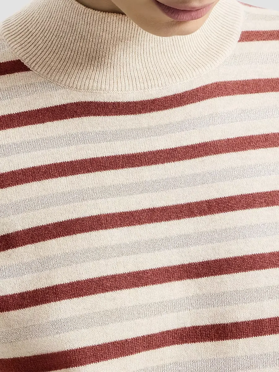 Brunello Cucinelli Women's Virgin Wool, Cashmere and Silk Knit T-Shirt | Thumbnail 5 Brunello Cucinelli Women's Virgin Wool, Cashmere and Silk Knit T-Shirt | Thumbnail 5