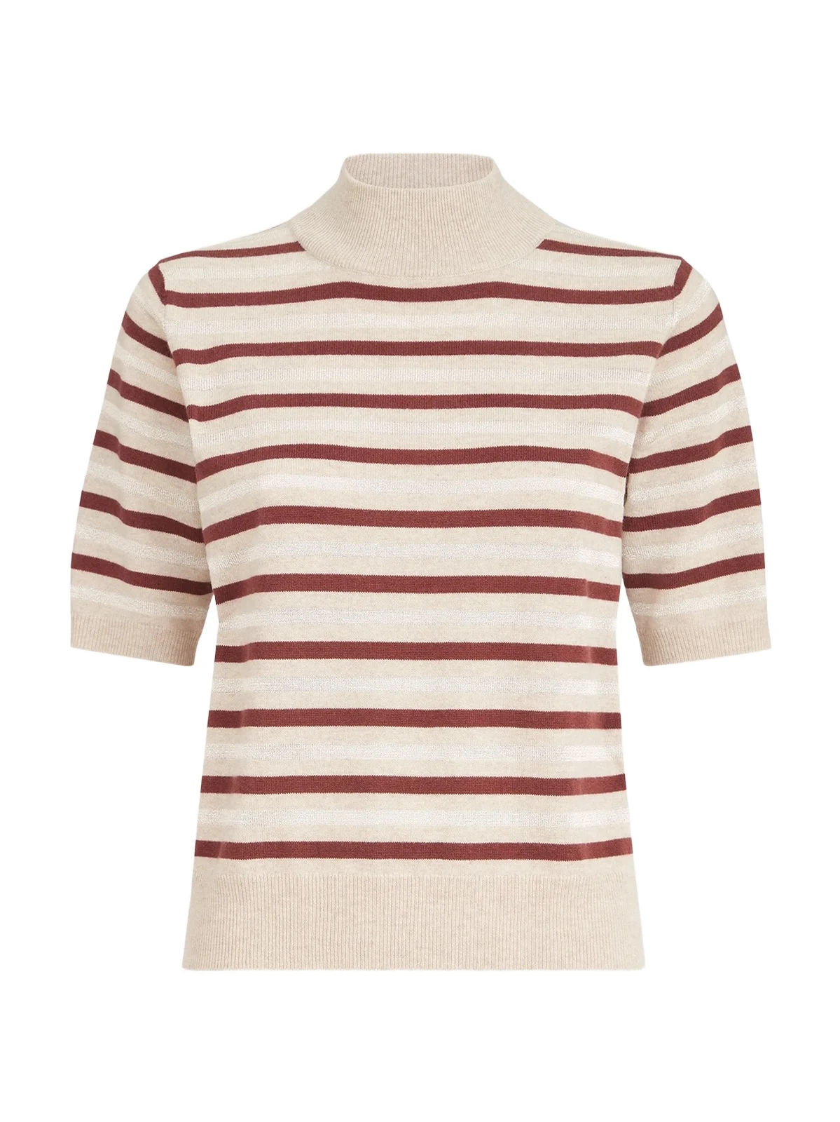Brunello Cucinelli Women's Virgin Wool, Cashmere and Silk Knit T-Shirt