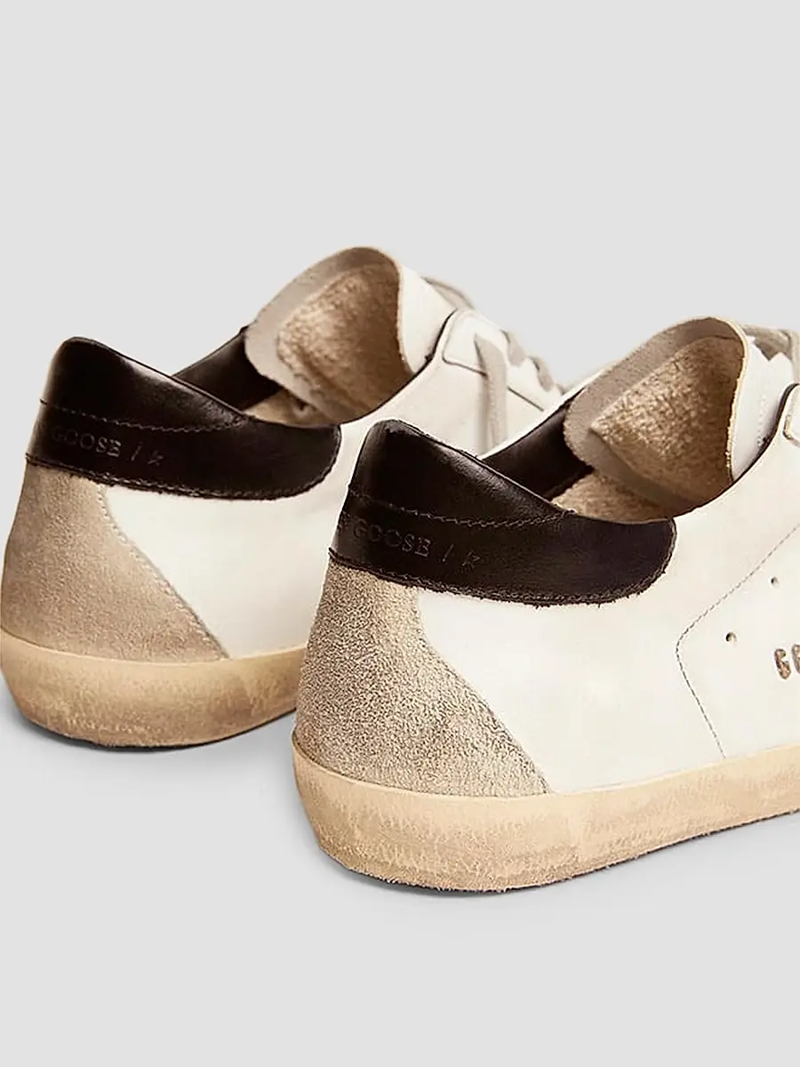Golden Goose Men's Super Star Logo Leather Low-Top Sneakers | Thumbnail 2