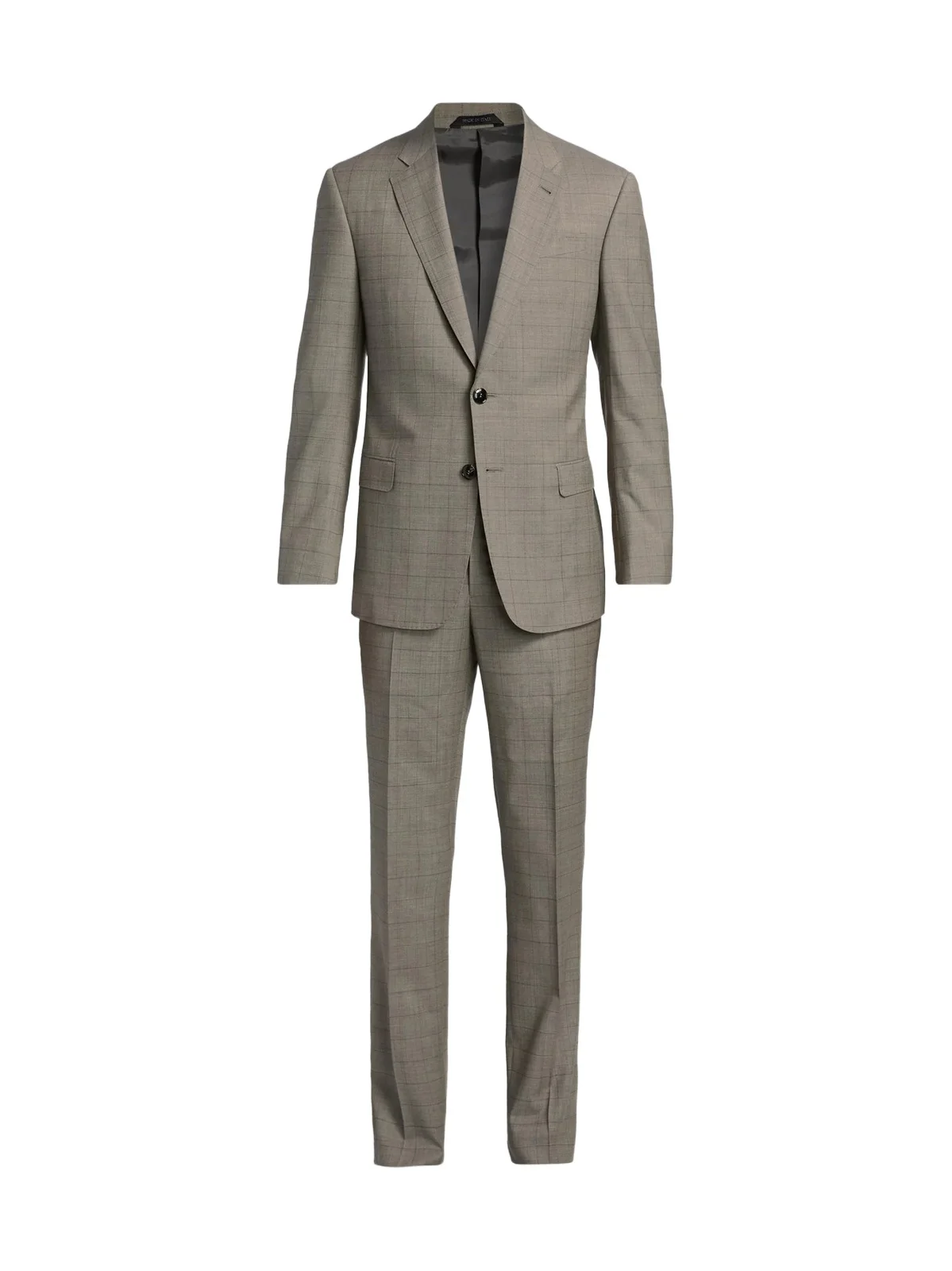 Giorgio Armani Men's Windowpane Plaid Wool Suit