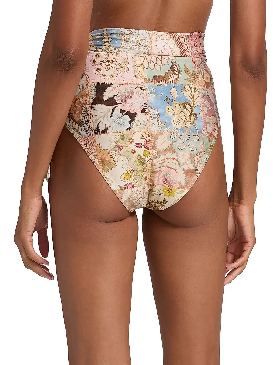 Zimmermann Women's Daylight Tie High-Waist Swim Bottom | Thumbnail 4
