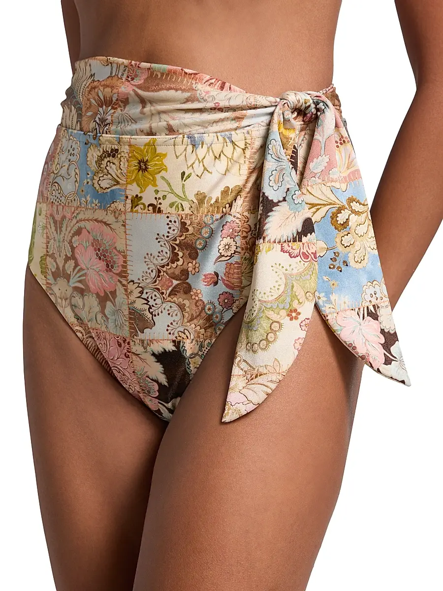 Zimmermann Women's Daylight Tie High-Waist Swim Bottom | Thumbnail 5