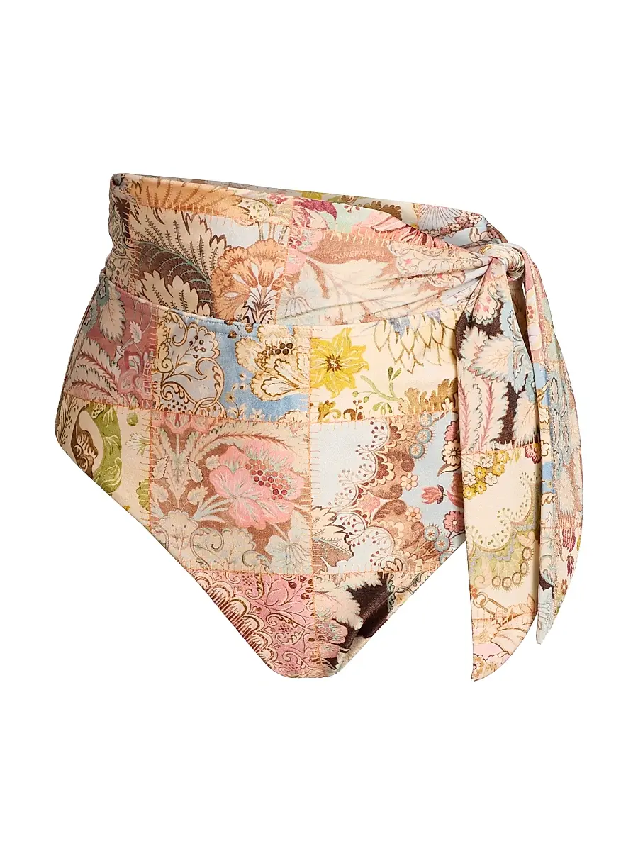 Zimmermann Women's Daylight Tie High-Waist Swim Bottom