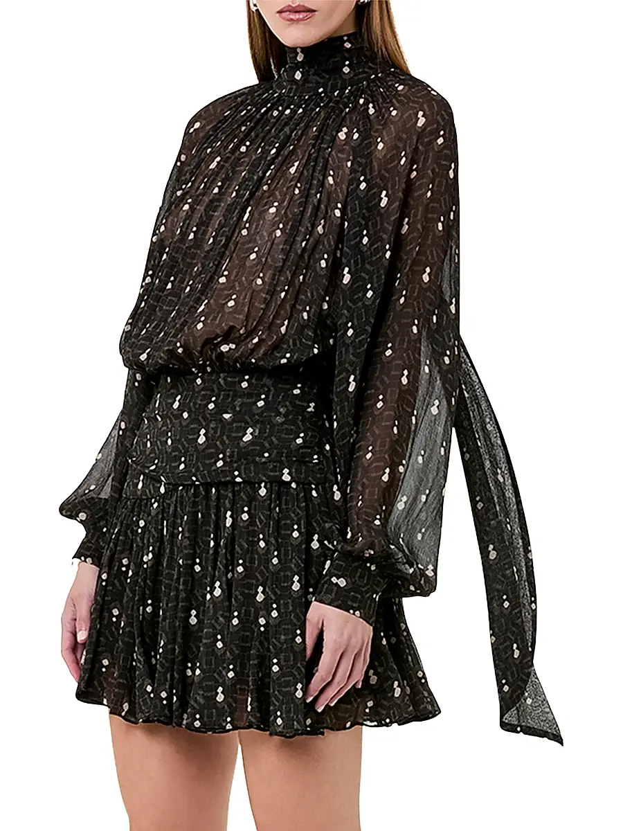 Nicholas the Label Women's Cecile Godet Minidress | Thumbnail 3