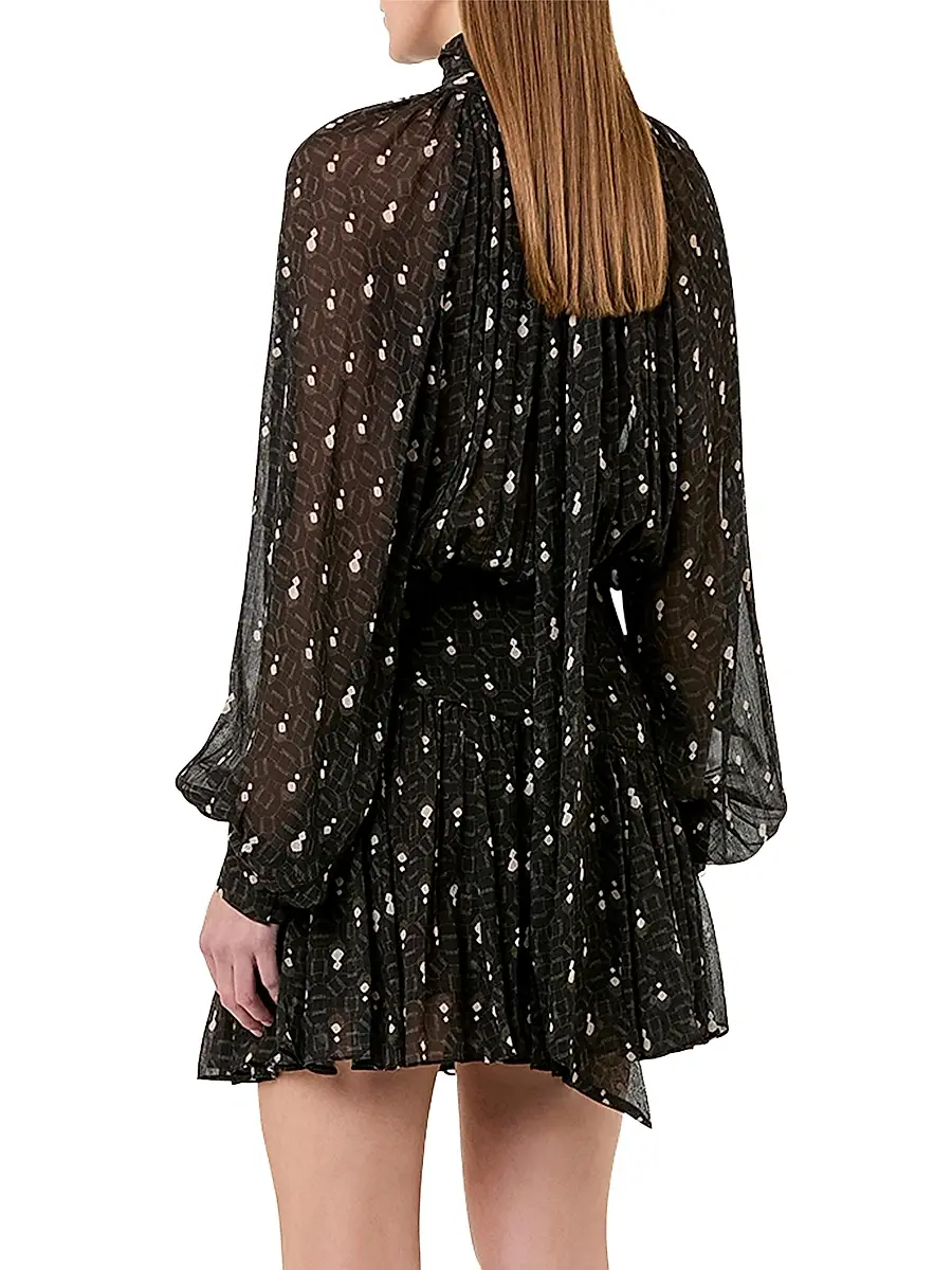 Nicholas the Label Women's Cecile Godet Minidress | Thumbnail 4
