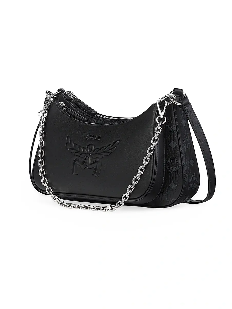 MCM Women's Small Aren Visetos Crossbody Bag | Thumbnail 2 MCM Women's Small Aren Visetos Crossbody Bag | Thumbnail 2