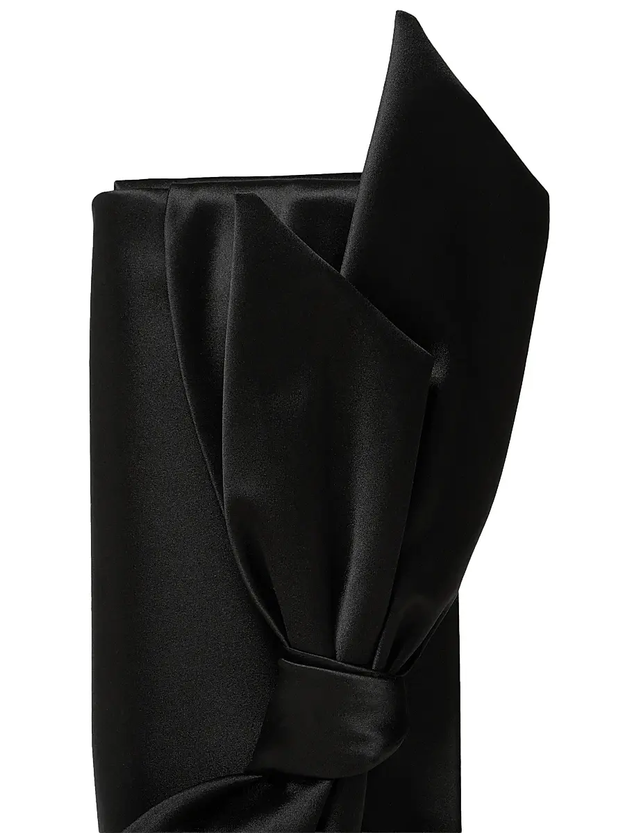 Carolina Herrera Women's Karlita Bow Satin Clutch | Thumbnail 4 Carolina Herrera Women's Karlita Bow Satin Clutch | Thumbnail 4