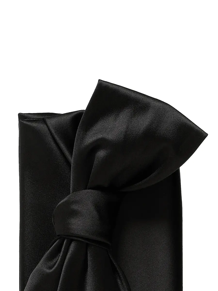 Carolina Herrera Women's Karlita Bow Satin Clutch | Thumbnail 5 Carolina Herrera Women's Karlita Bow Satin Clutch | Thumbnail 5