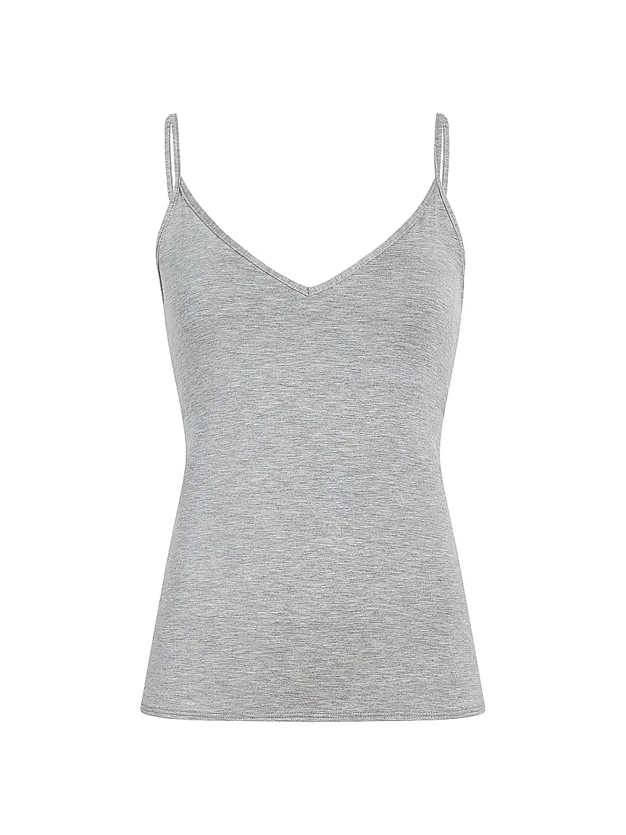 Commando Women's Butter V-Neck Cami Tank - Heathered Grey | Image 1 Commando Women's Butter V-Neck Cami Tank - Heathered Grey | Image 1