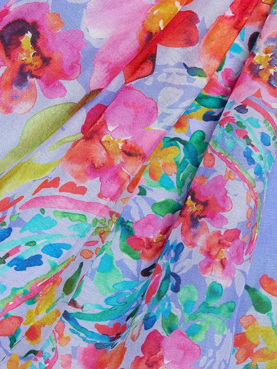 Johnny Was Women's Suzy Floral Tiered Minidress | Thumbnail 7 Johnny Was Women's Suzy Floral Tiered Minidress | Thumbnail 7