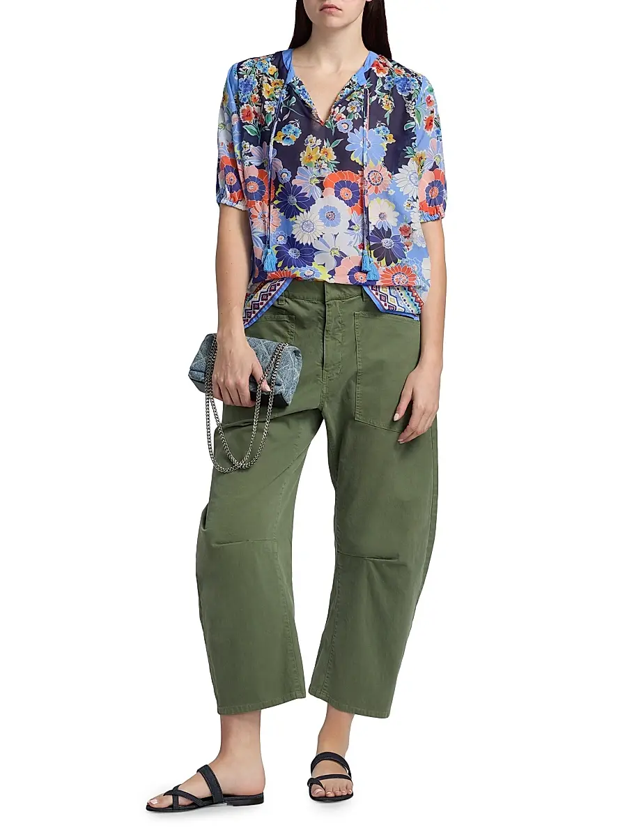 Johnny Was Women's Margot Floral Puff-Sleeve Blouse | Thumbnail 2 Johnny Was Women's Margot Floral Puff-Sleeve Blouse | Thumbnail 2