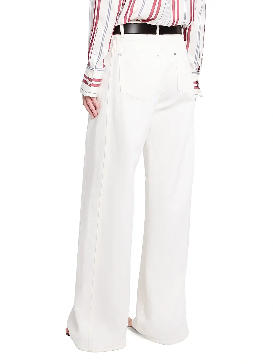 TWP Women's West 11th St Cotton-Linen Wide-Leg Jeans | Thumbnail 5 TWP Women's West 11th St Cotton-Linen Wide-Leg Jeans | Thumbnail 5