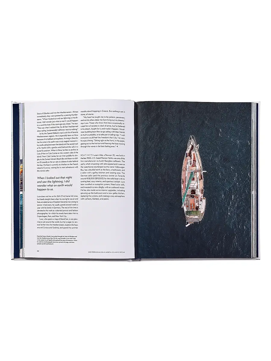 Graphic Image ''Boatlife: Exploring The Freedom Of Maritime Living'' Leather-Bound Hardcover Book | Thumbnail 3 Graphic Image ''Boatlife: Exploring The Freedom Of Maritime Living'' Leather-Bound Hardcover Book | Thumbnail 3