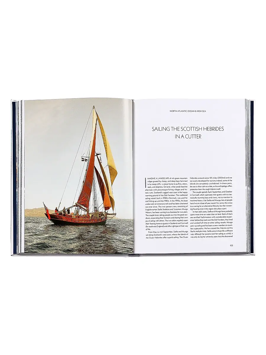 Graphic Image ''Boatlife: Exploring The Freedom Of Maritime Living'' Leather-Bound Hardcover Book | Thumbnail 6 Graphic Image ''Boatlife: Exploring The Freedom Of Maritime Living'' Leather-Bound Hardcover Book | Thumbnail 6