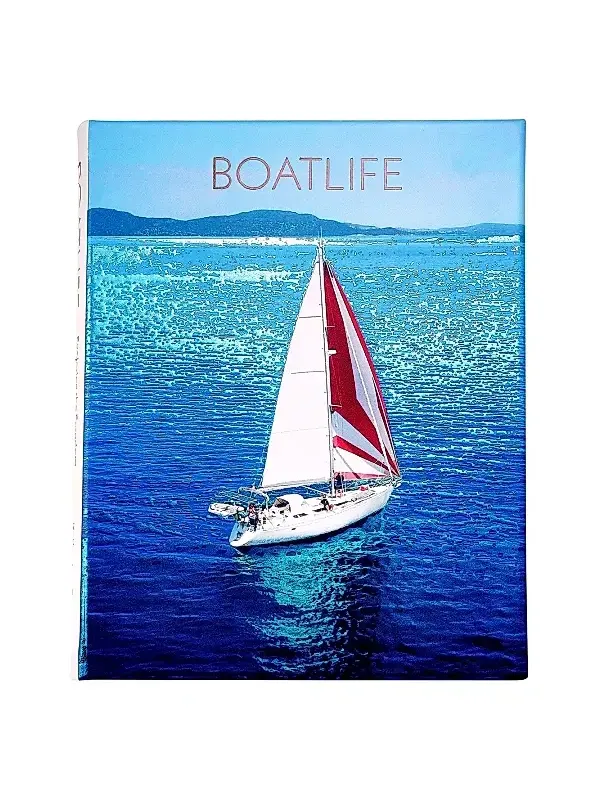 Graphic Image ''Boatlife: Exploring The Freedom Of Maritime Living'' Leather-Bound Hardcover Book