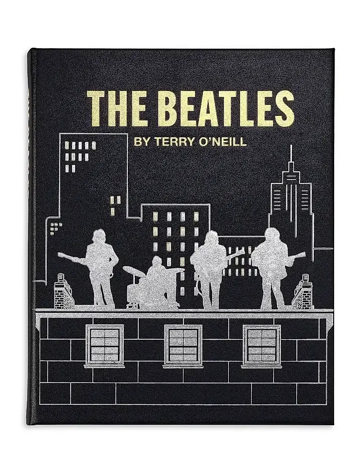 Graphic Image ''The Beatles By Terry O'Neill: The Definitive Collection'' Leather-Bound Hardcover Book