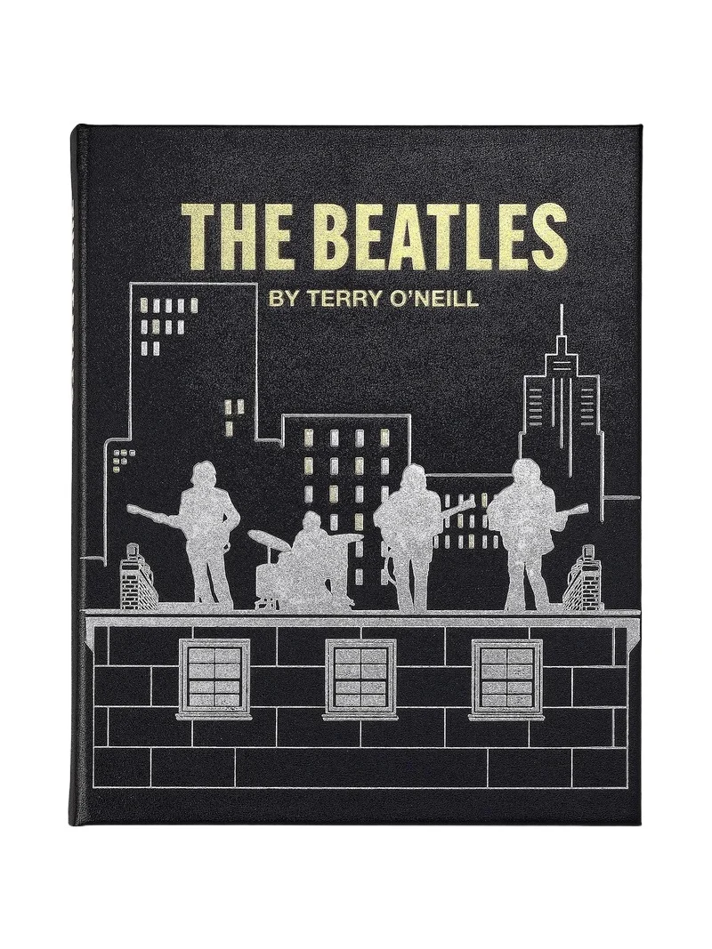 Graphic Image ''The Beatles By Terry O'Neill: The Definitive Collection'' Leather-Bound Hardcover Book
