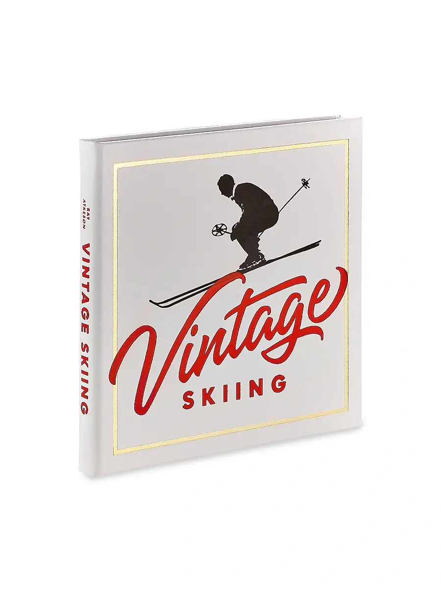 Graphic Image ''Vintage Skiing: Nostalgic Images From The Golden Age Of Skiing'' Leather Bound Hardcover Book | Thumbnail 2