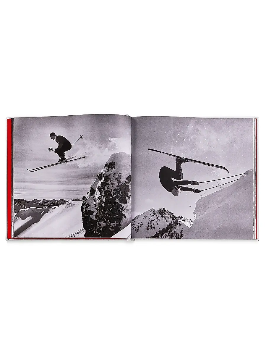 Graphic Image ''Vintage Skiing: Nostalgic Images From The Golden Age Of Skiing'' Leather Bound Hardcover Book | Thumbnail 3