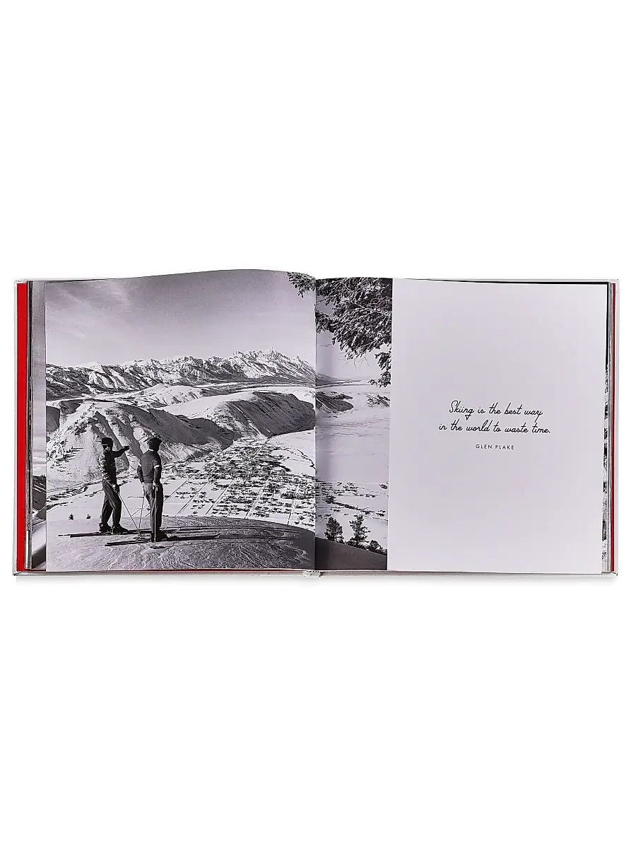 Graphic Image ''Vintage Skiing: Nostalgic Images From The Golden Age Of Skiing'' Leather Bound Hardcover Book | Thumbnail 4