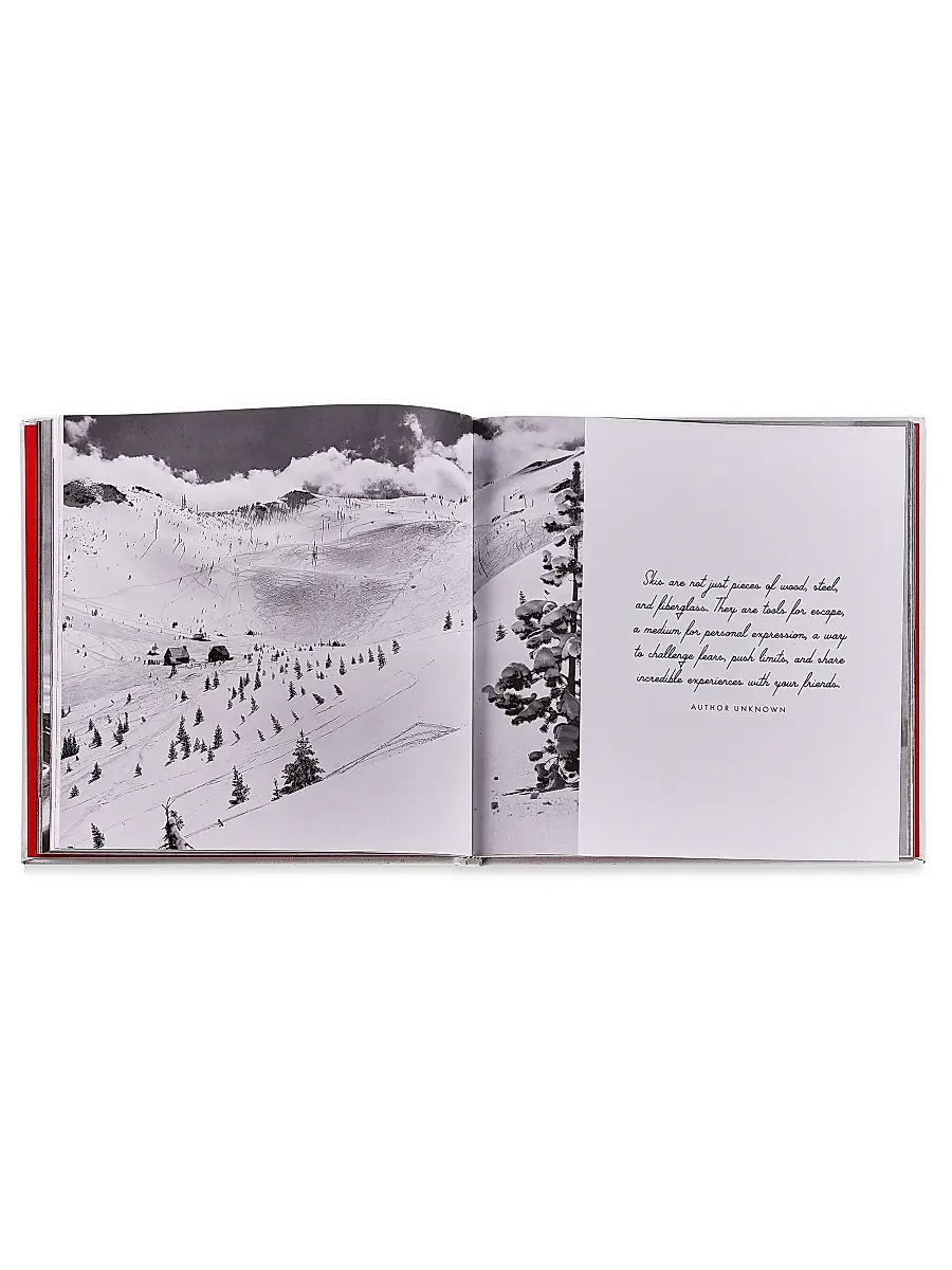 Graphic Image ''Vintage Skiing: Nostalgic Images From The Golden Age Of Skiing'' Leather Bound Hardcover Book | Thumbnail 5