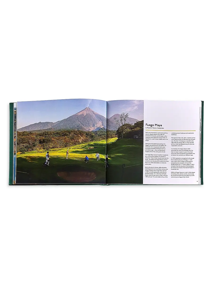 Graphic Image ''Remarkable Golf Courses: The Illustrated Guide To The World'S Most Wonderful Golf Courses'' Leather-Bound Hardcover Book | Thumbnail 4