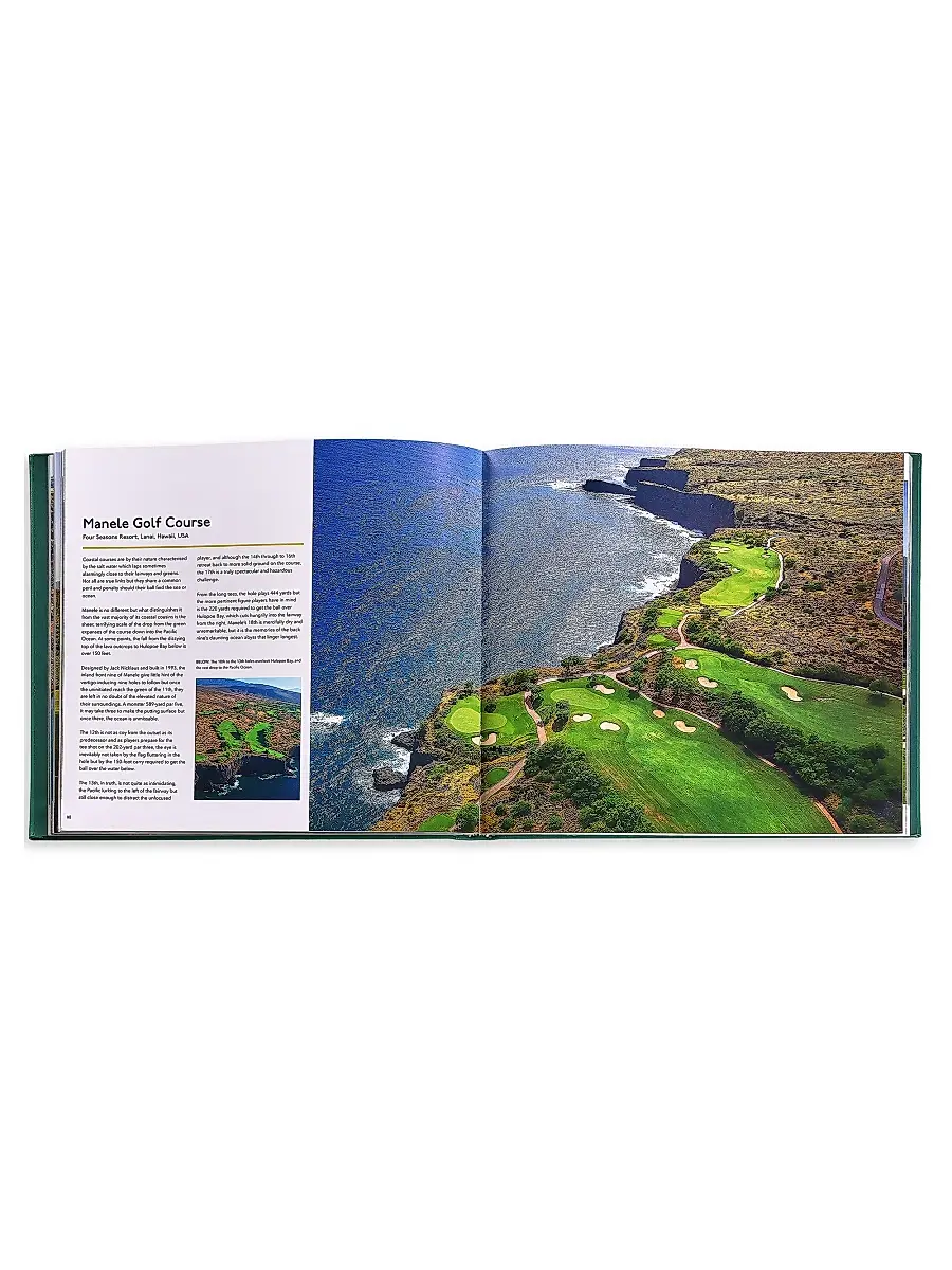 Graphic Image ''Remarkable Golf Courses: The Illustrated Guide To The World'S Most Wonderful Golf Courses'' Leather-Bound Hardcover Book | Thumbnail 6
