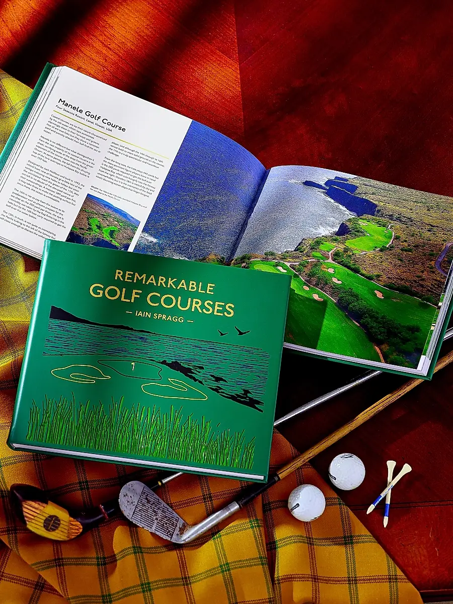 Graphic Image ''Remarkable Golf Courses: The Illustrated Guide To The World'S Most Wonderful Golf Courses'' Leather-Bound Hardcover Book | Thumbnail 7