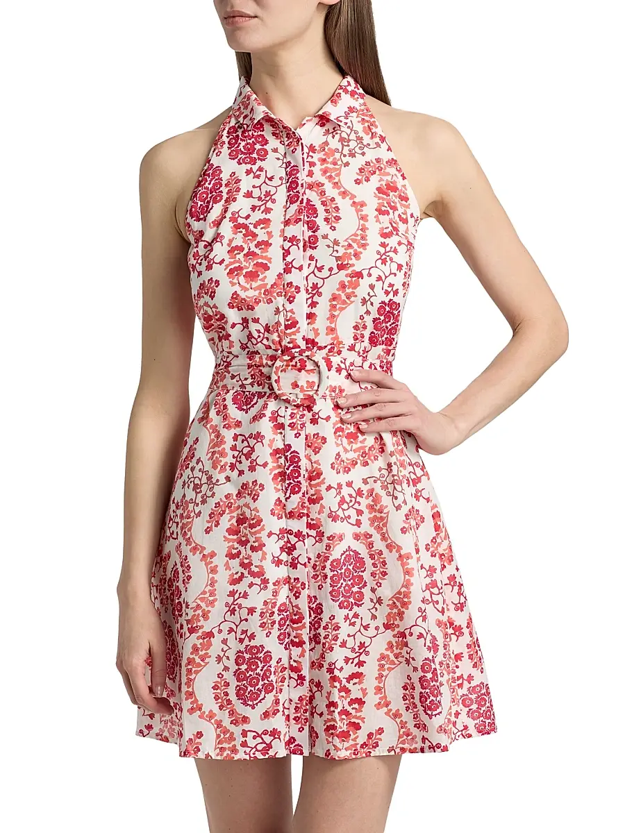 Ro's Garden Women's Regina Floral Cotton Minidress | Thumbnail 3 Ro's Garden Women's Regina Floral Cotton Minidress | Thumbnail 3