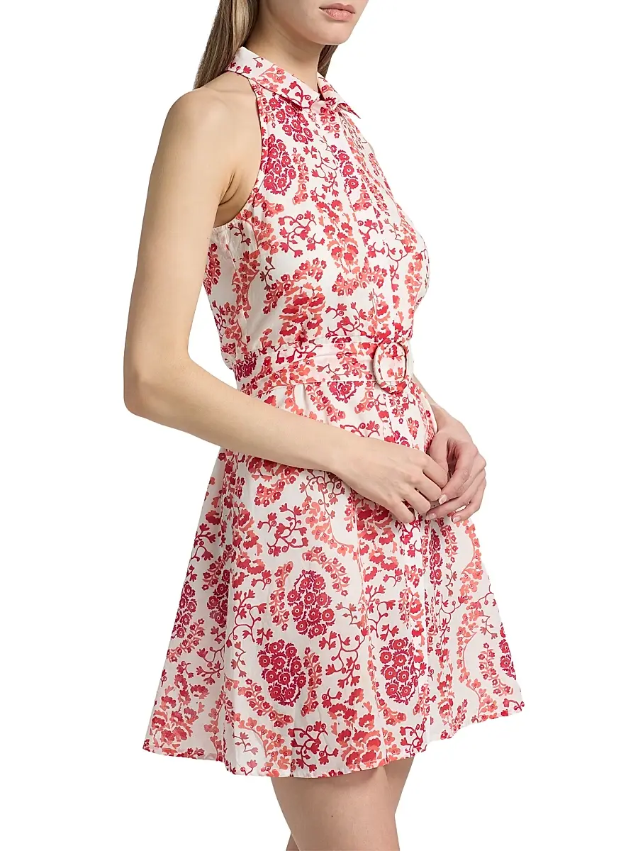 Ro's Garden Women's Regina Floral Cotton Minidress | Thumbnail 4 Ro's Garden Women's Regina Floral Cotton Minidress | Thumbnail 4