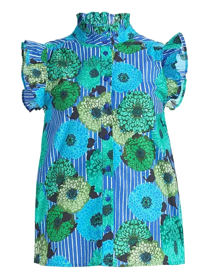 Women's Frida Floral Cotton Poplin Shirt Women's Frida Floral Cotton Poplin Shirt